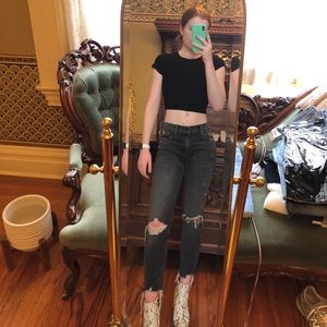 Distressed MOTHER jeans